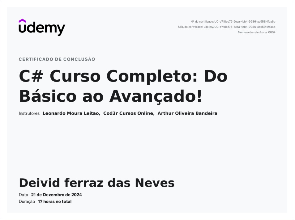 C# Curso completo